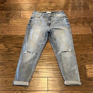 Vervet Blue By Flying Monkey High Rise Mom Size 29